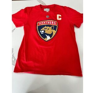 Fanatics NHL Florida Panthers Hockey Jersey T Shirt Barkov‎ 16 Red Mens M